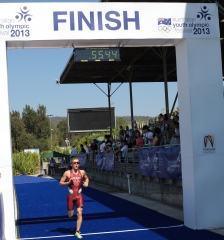 Triatlon: Pap Dávid a 4. helyen érkezik a célba